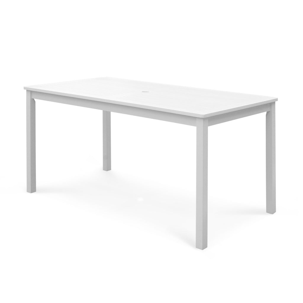 White Dining Table With Straight Legs - 99fab 