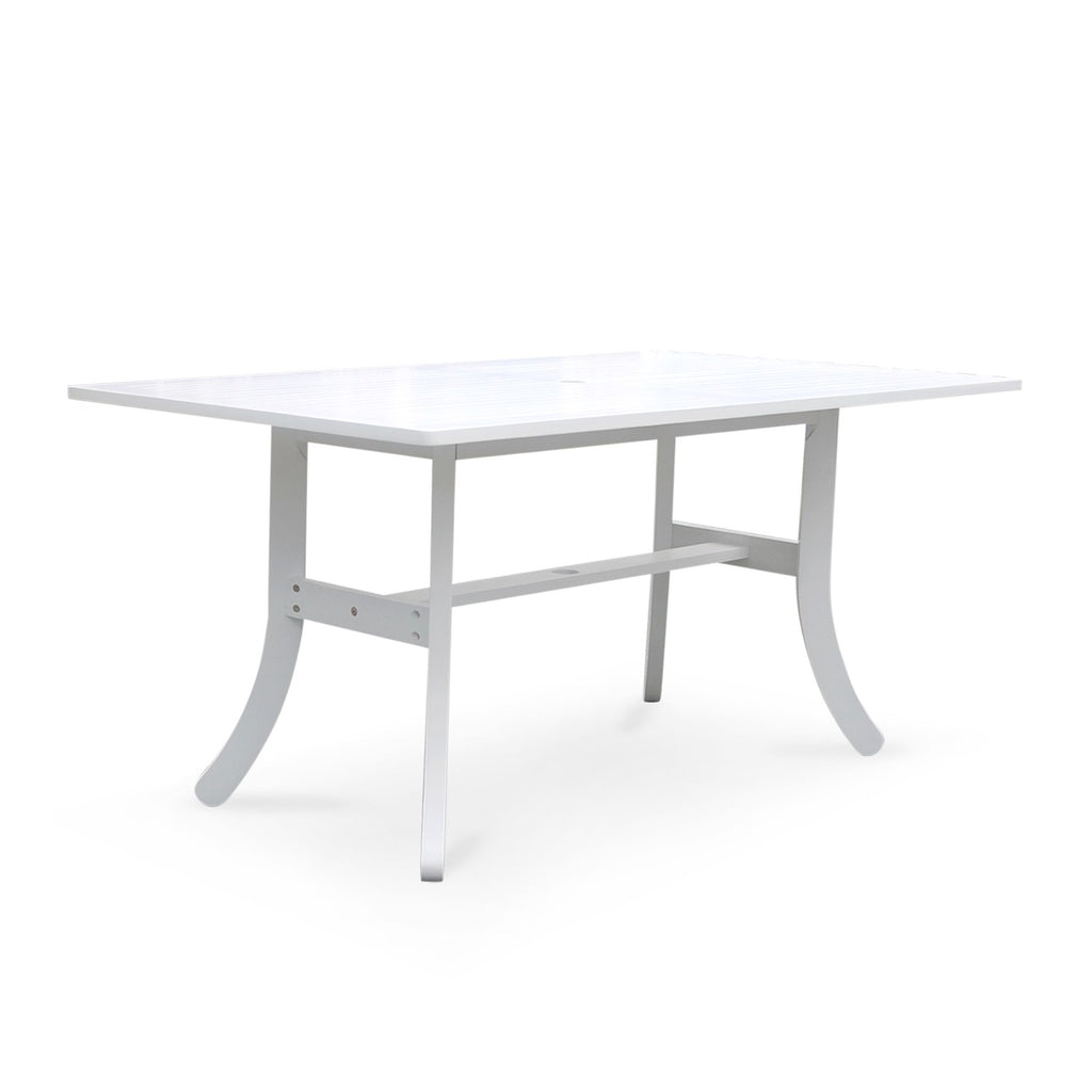 White Dining Table With Curved Legs - 99fab 