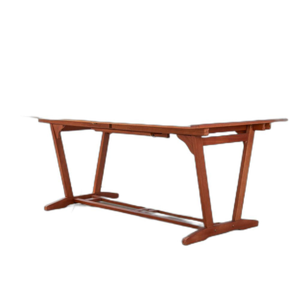 Sienna Brown Extendable Dining Table - 99fab 