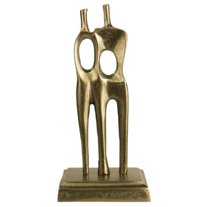 10" Brass Aluminum People Sculpture