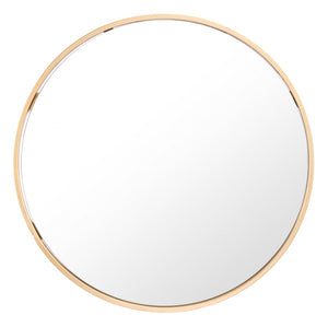 Minimalist Gold Oval Mirror