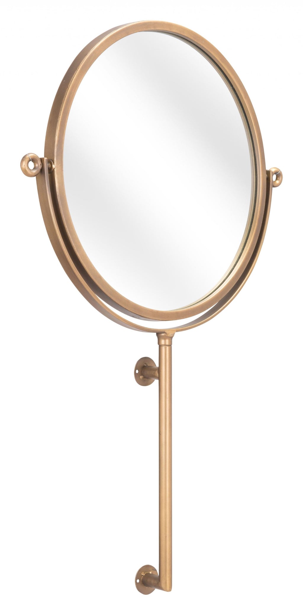 Gold Round Wall Mount Mirror - 99fab 