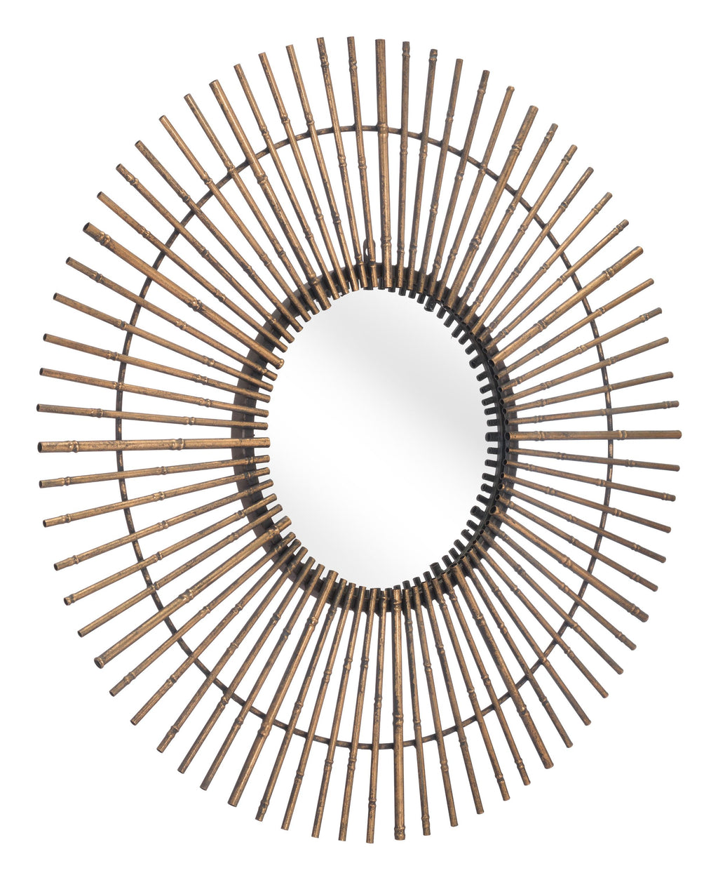 Gold Tribal Round Mirror - 99fab 