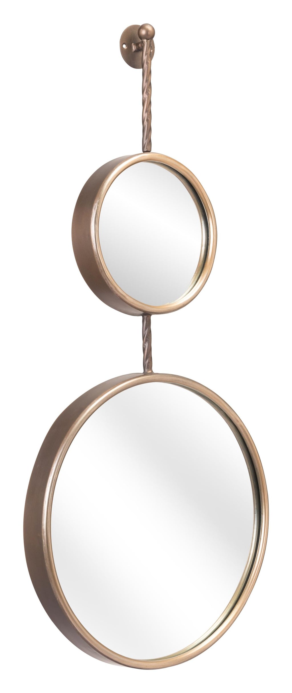 Gold Modern Hanging Mirror Duo - 99fab 