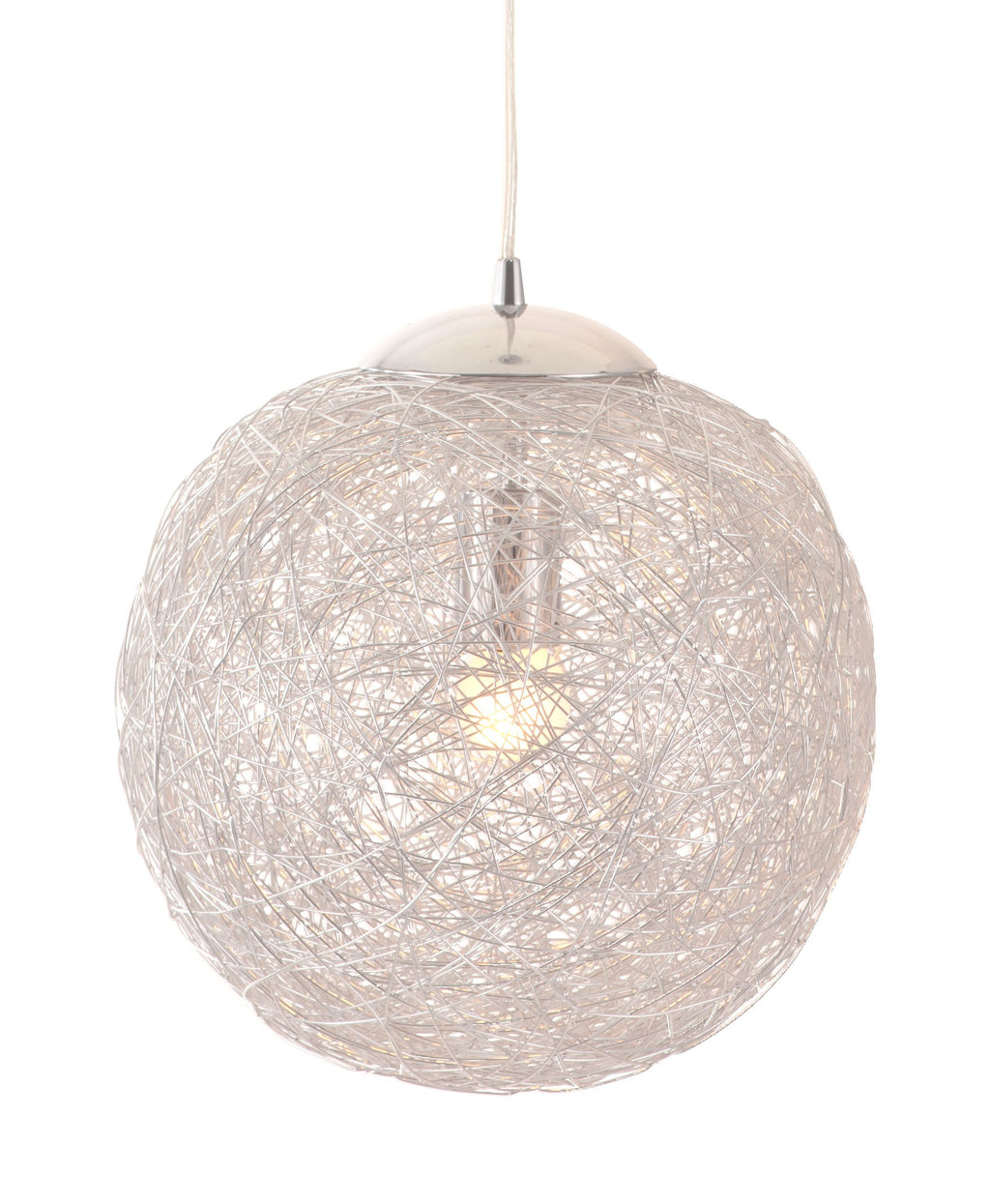 Modern Chrome Snowball Ceiling Lamp - 99fab 