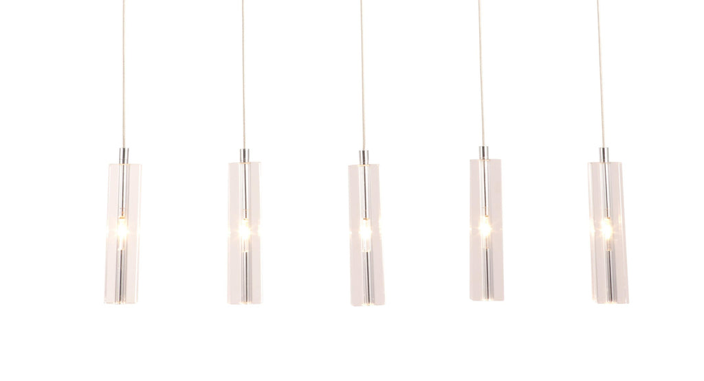 Stark Five Bulb Clear Ceiling Lamp - 99fab 