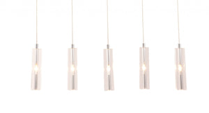 Stark Five Bulb Clear Ceiling Lamp