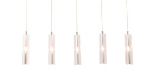 Stark Five Bulb Clear Ceiling Lamp