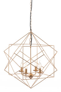 Gold Modern Geo Chandelier