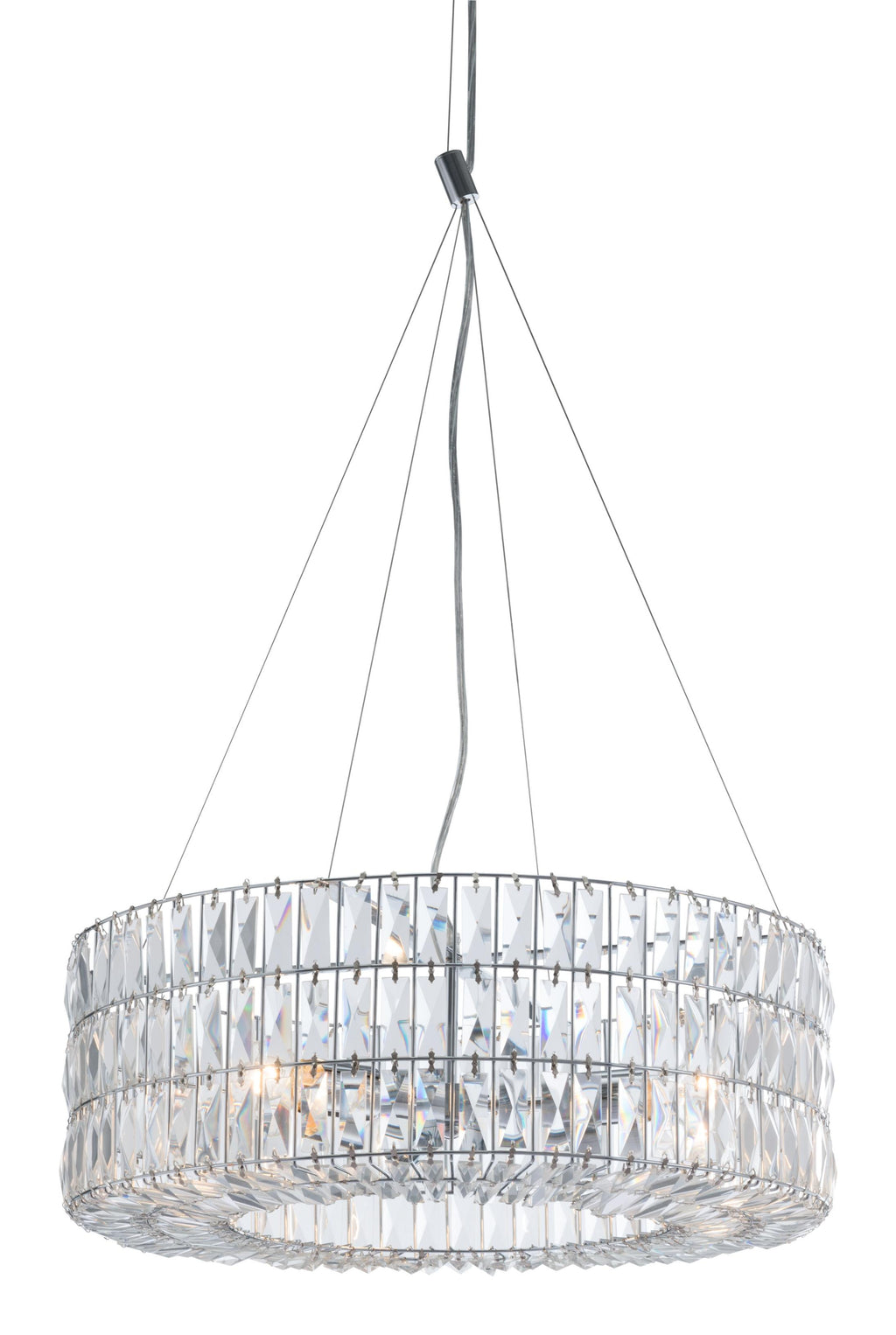 Mod Chrome and Crystal Bling Chandelier - 99fab 