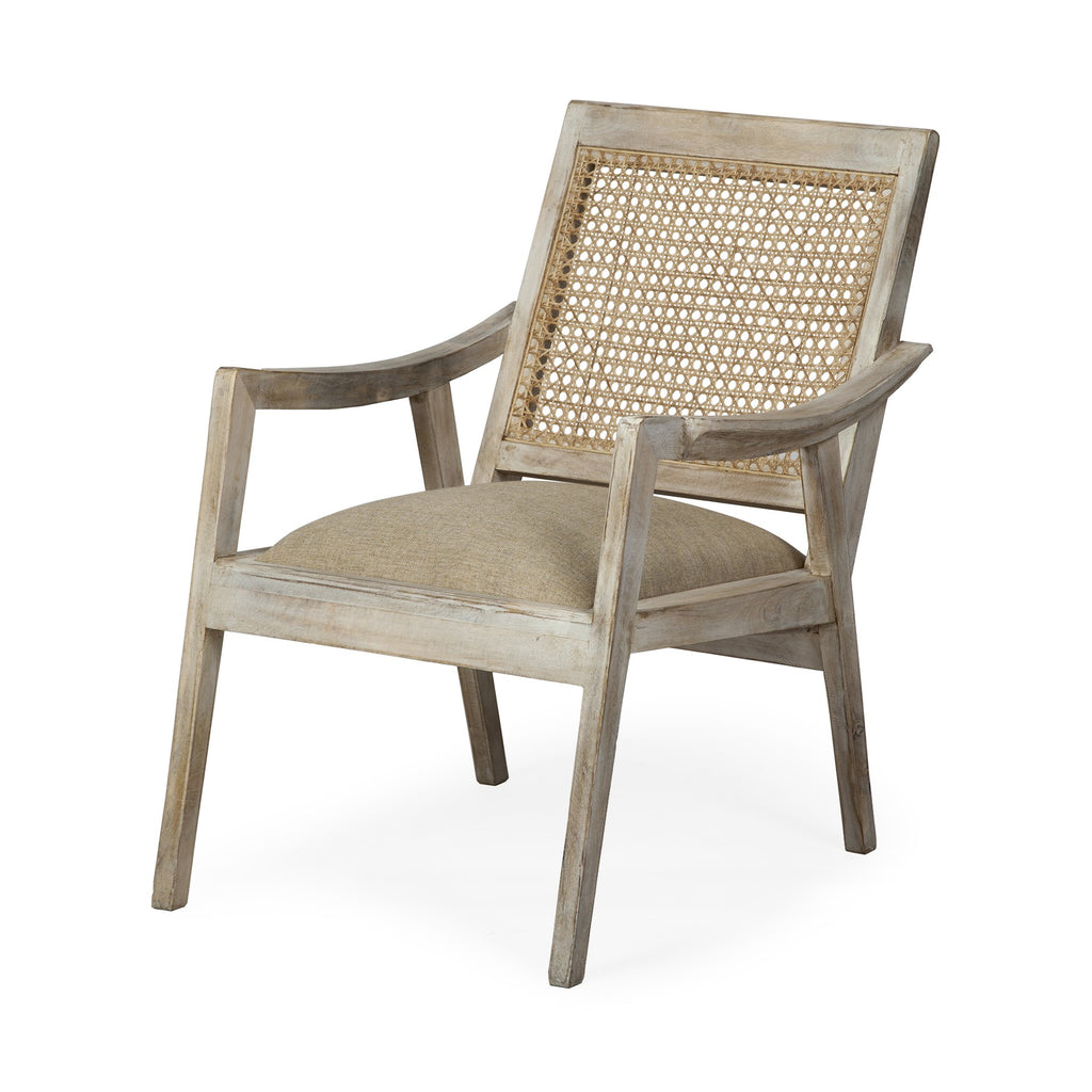 Wooden Chair With Cane Mesh Backrest - 99fab 