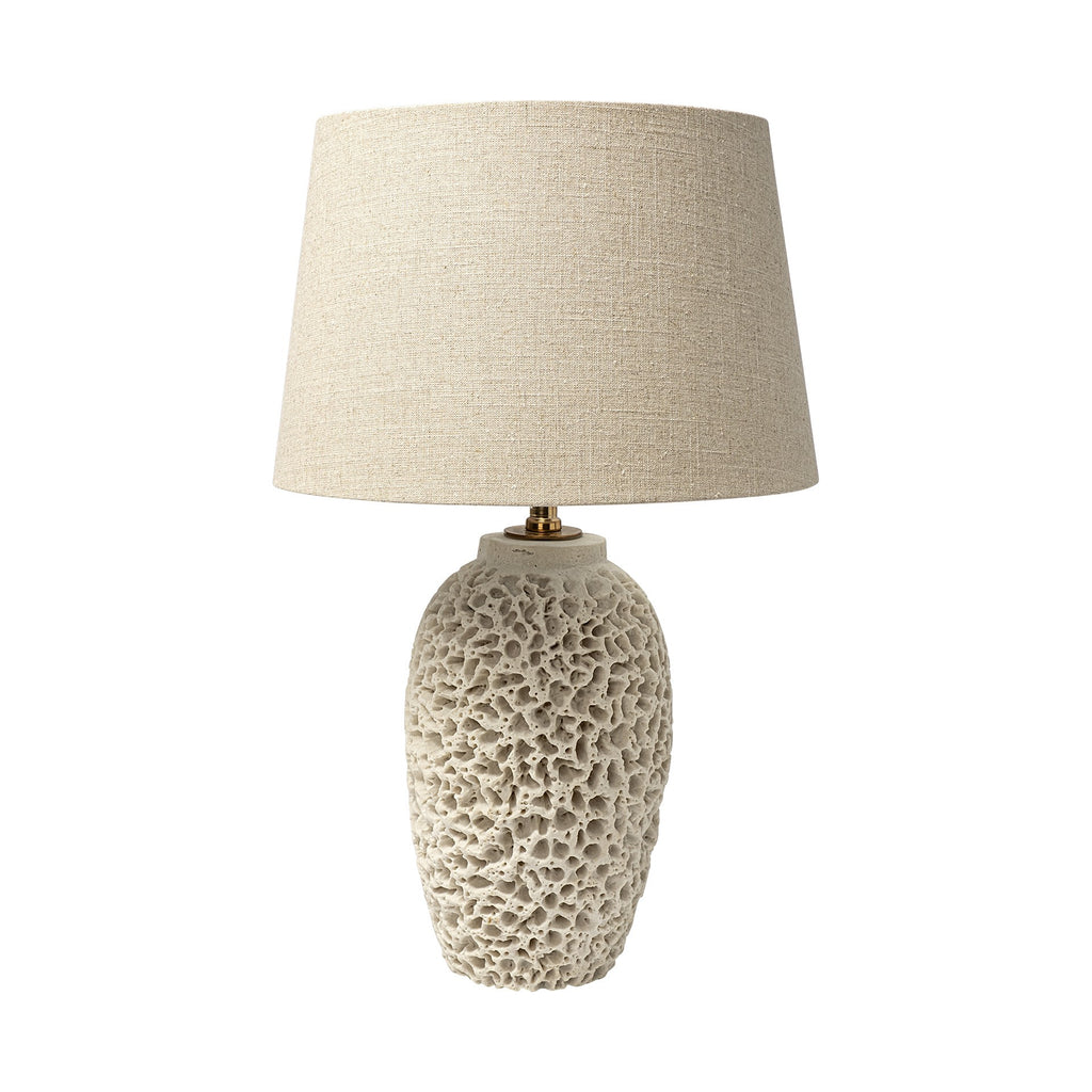 Coastal Beige Faux Coral Table Lamp - 99fab 