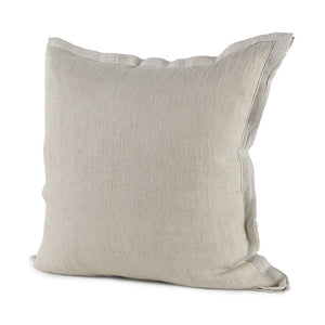 Cream Bordered Pillow Cover