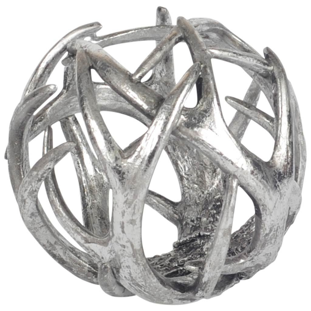 Silver Resin Antler Shaped Sculpture - 99fab 