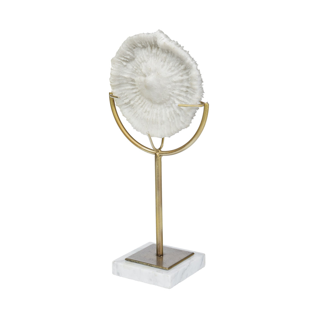 Jumbo White And Gold Coastal Sculpture - 99fab 