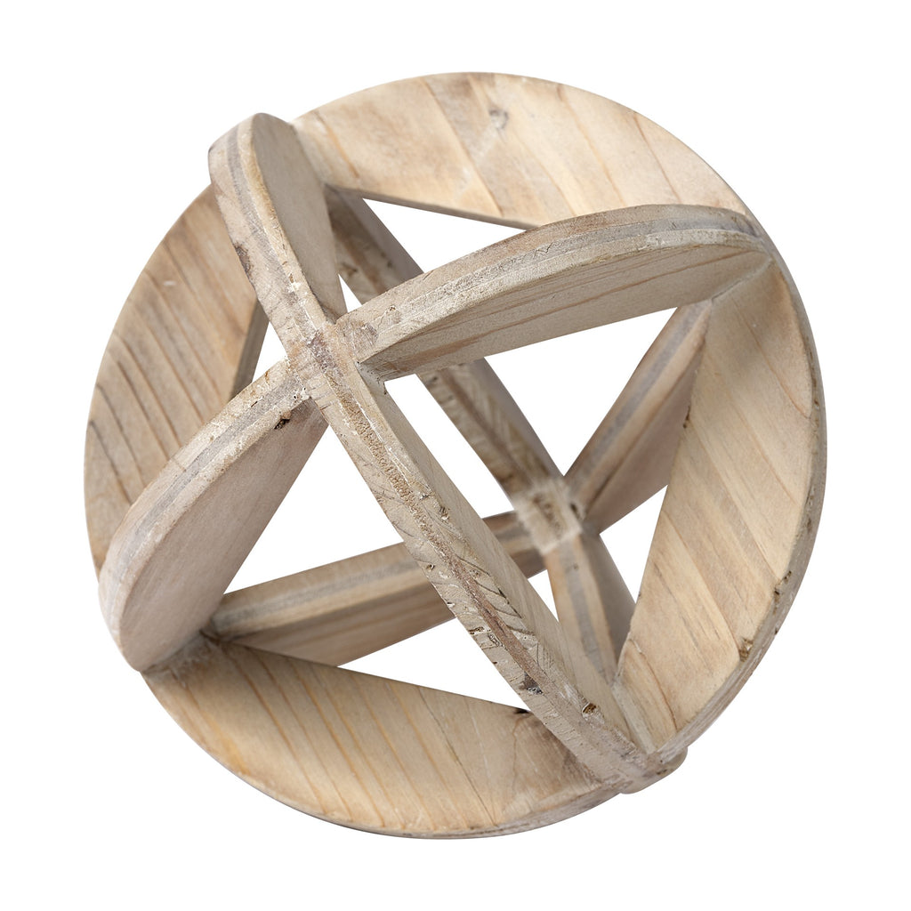 Natural Wood Geometric Decor Piece - 99fab 