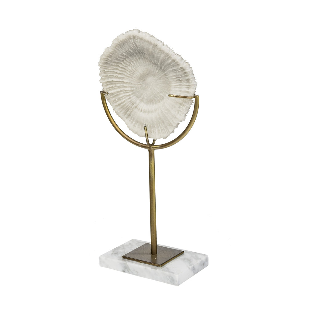 White and Gold Coastal Sculpture - 99fab 