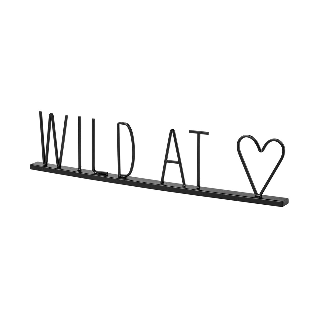 Black Metal Wild At Heart Sign - 99fab 