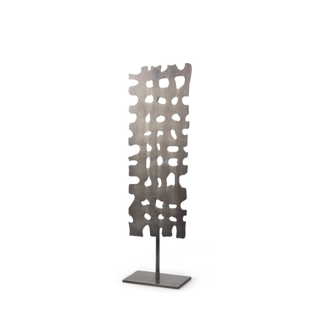 Petite Gray Metal  Sculpture - 99fab 