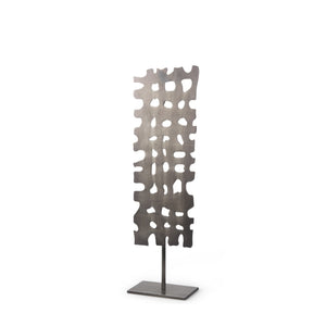 Petite Gray Metal  Sculpture