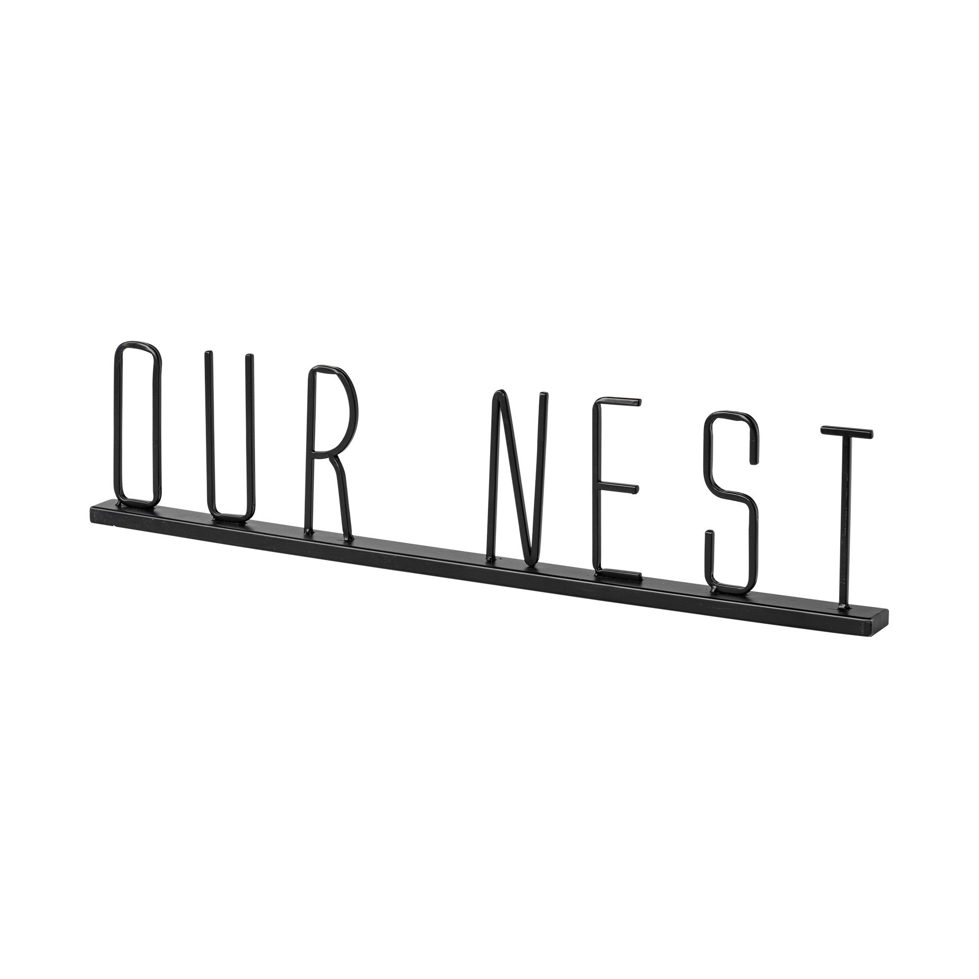 Black Metal Our Nest Sign