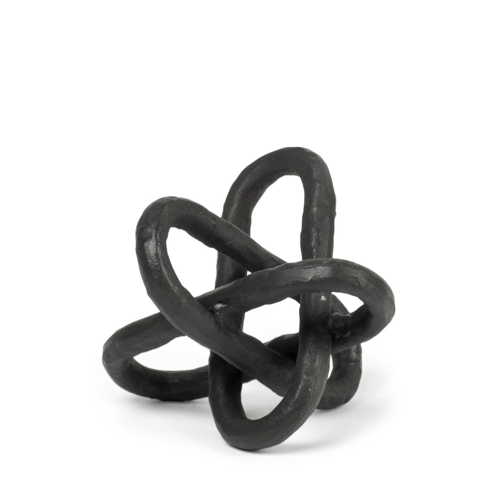 Petite Black Metal Chain Link Sculpture - 99fab 