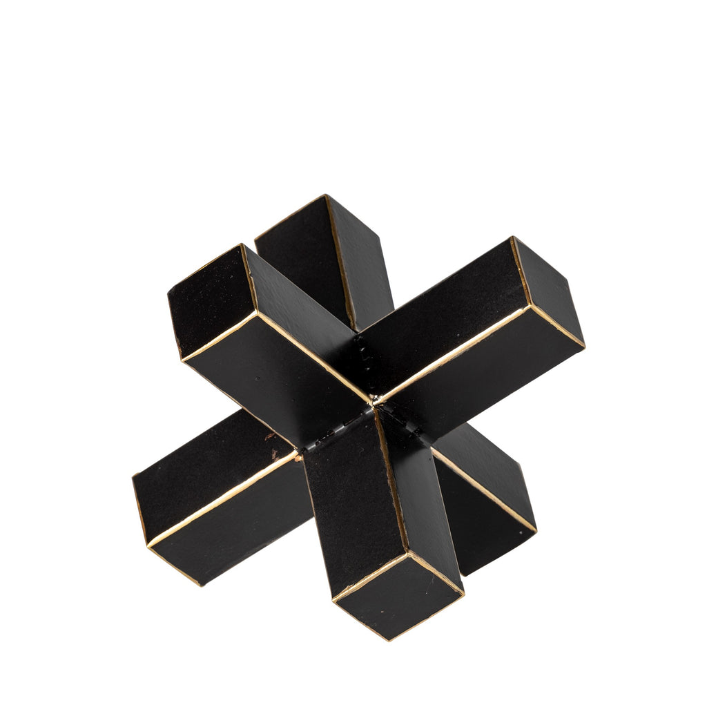 Petite Black And Gold Metal Decorative Jack - 99fab 