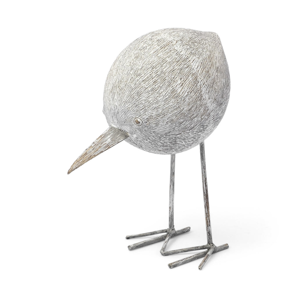 Off White Resin Bird Sculpture - 99fab 