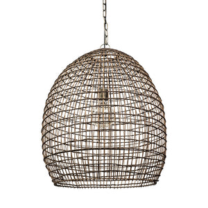 Metallic Woven Hanging Pendant Light