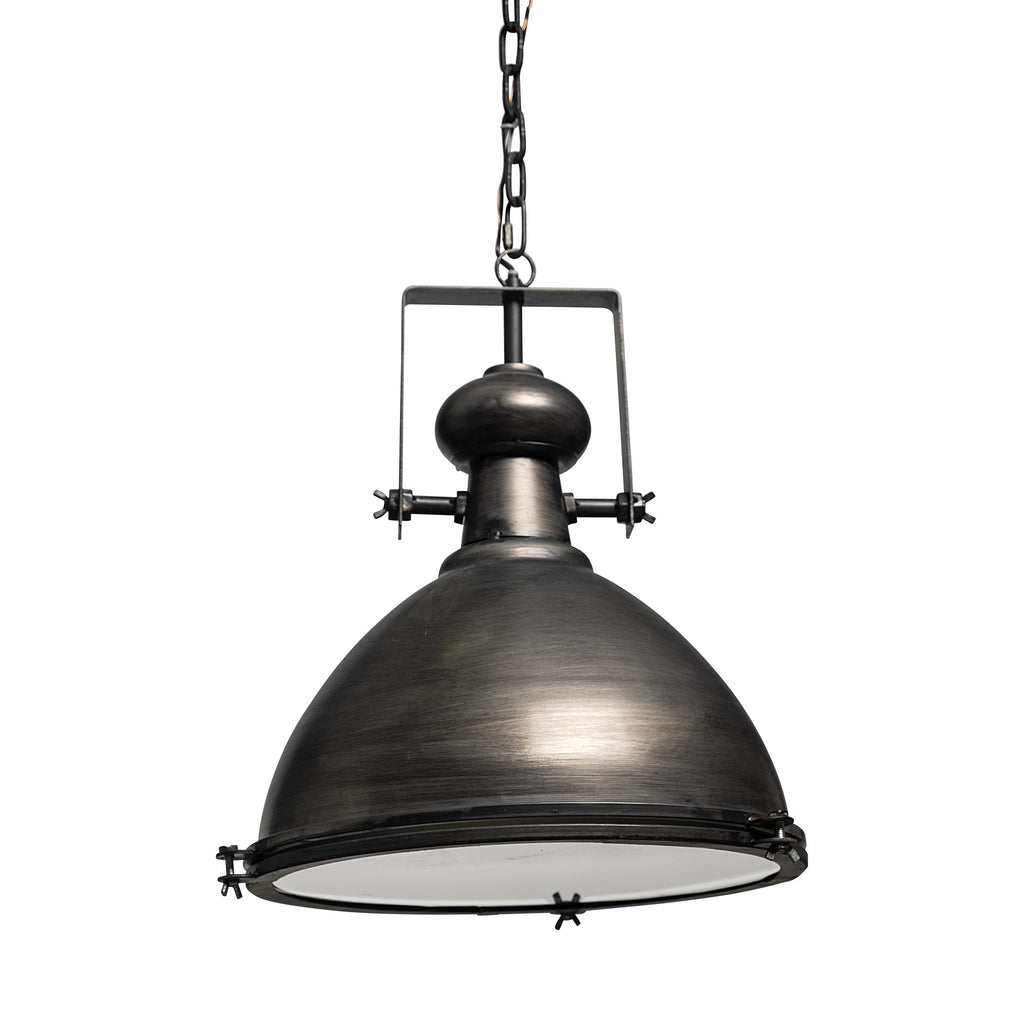 Industrial Gray Metal Hanging Pendant Light - 99fab 