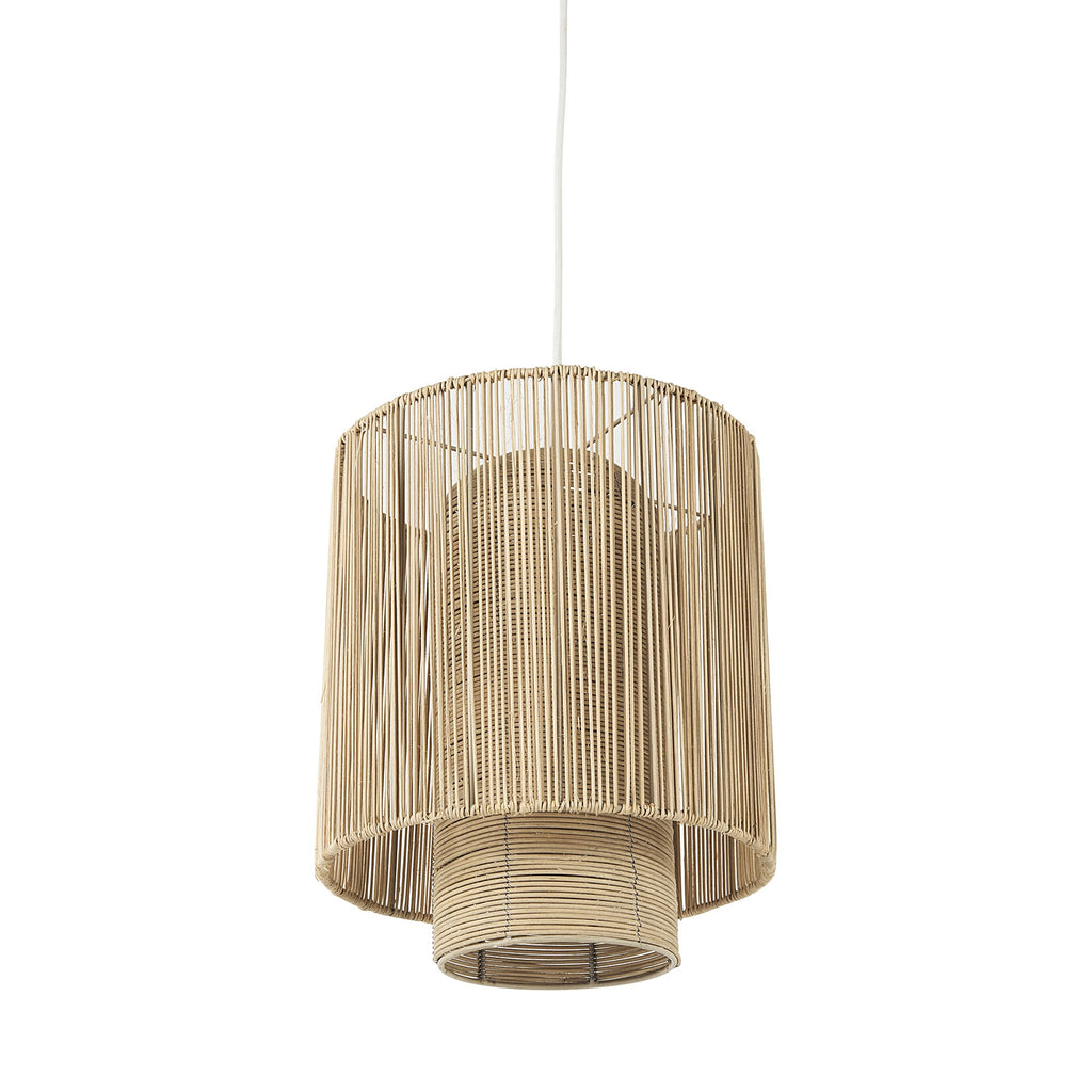 Natural Cane Cylindrical Hanging Pendant Light - 99fab 