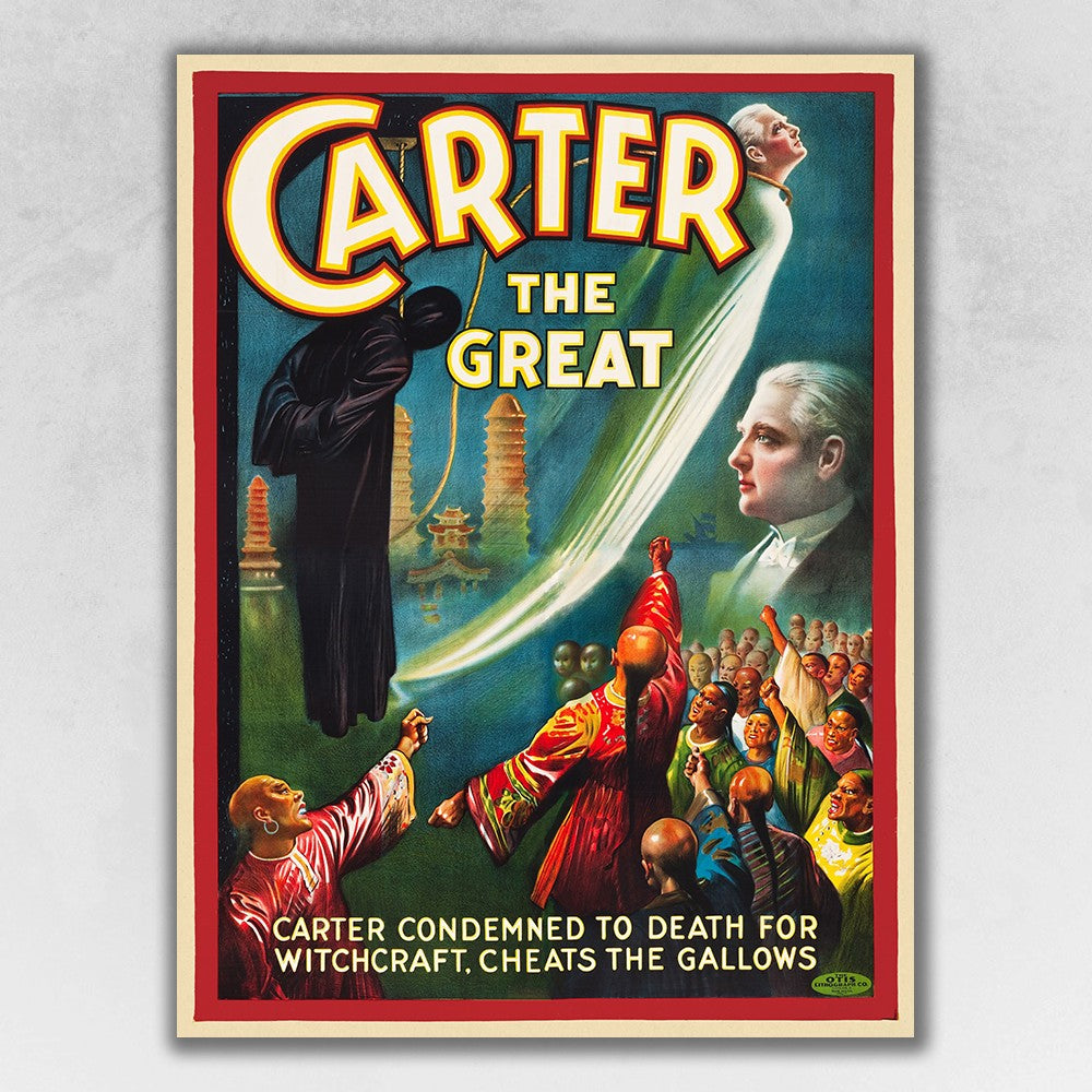 Vintage 1926 Carter Witchcraft Magic Unframed Print Wall Art - 99fab 