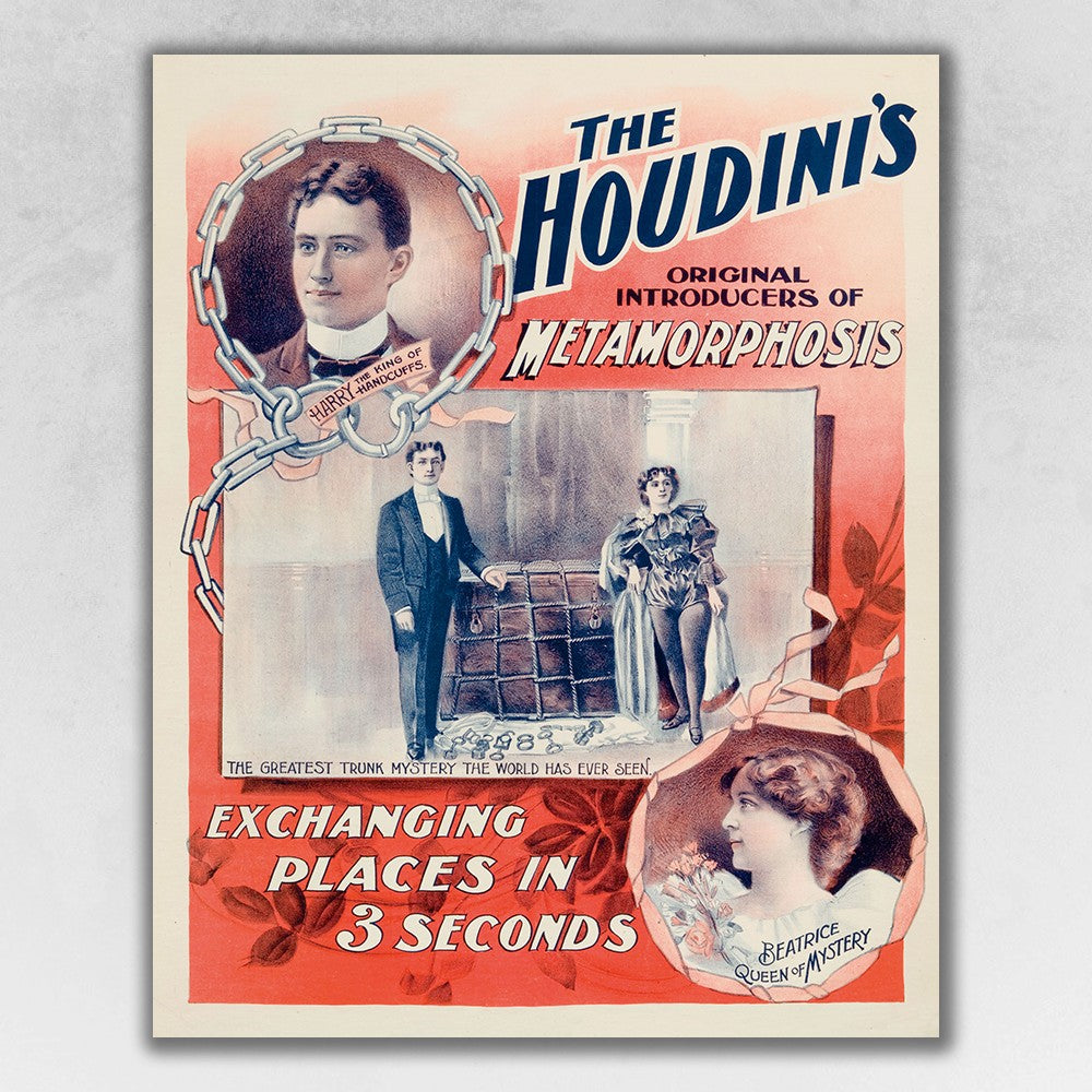 The Houdini's Metamorphosis Vintage Magic Unframed Print Wall Art - 99fab 