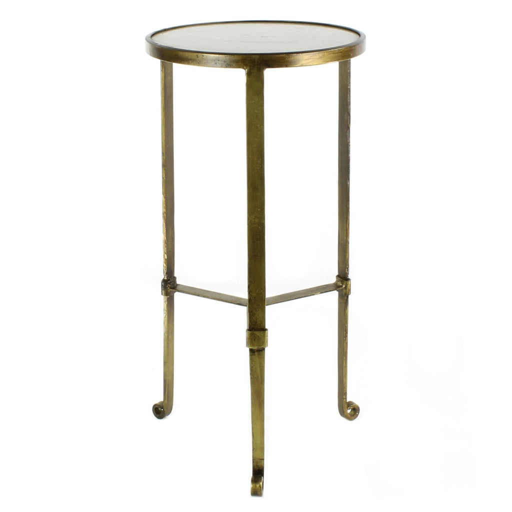 Gold And White Marble Side Table - 99fab 