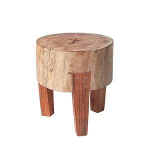 Modern Farmhouse 15" Reclaimed Wood Stool