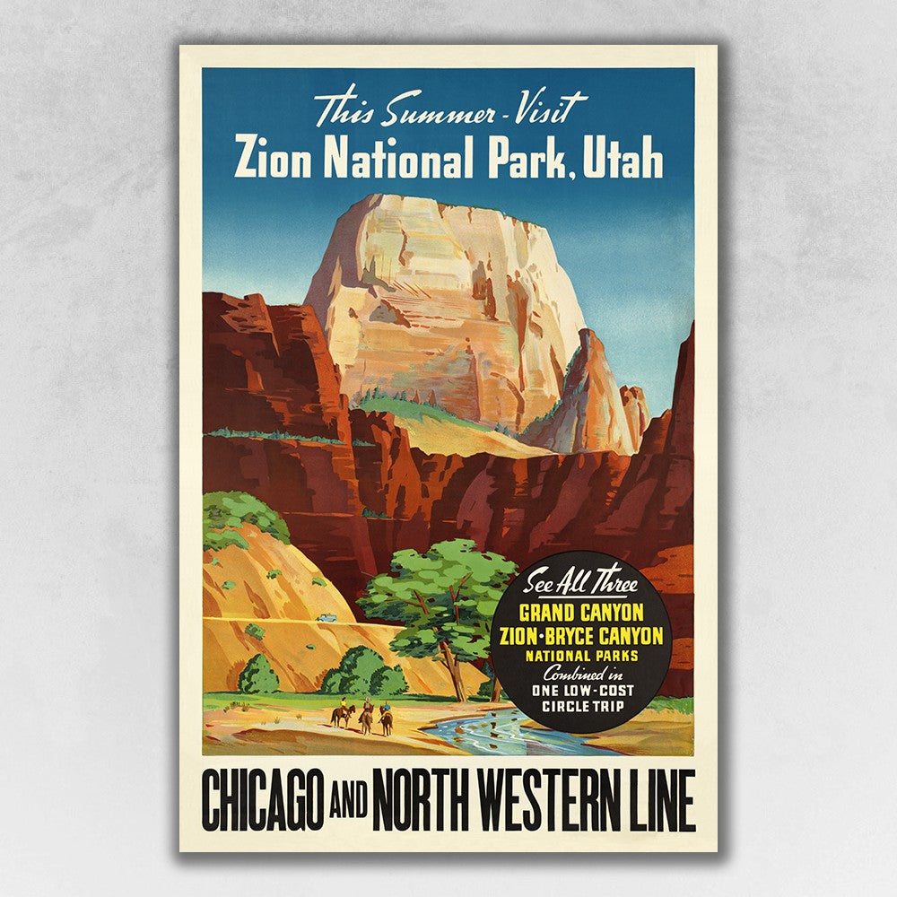 Zion National Utah Unframed Print Wall Art - 99fab 