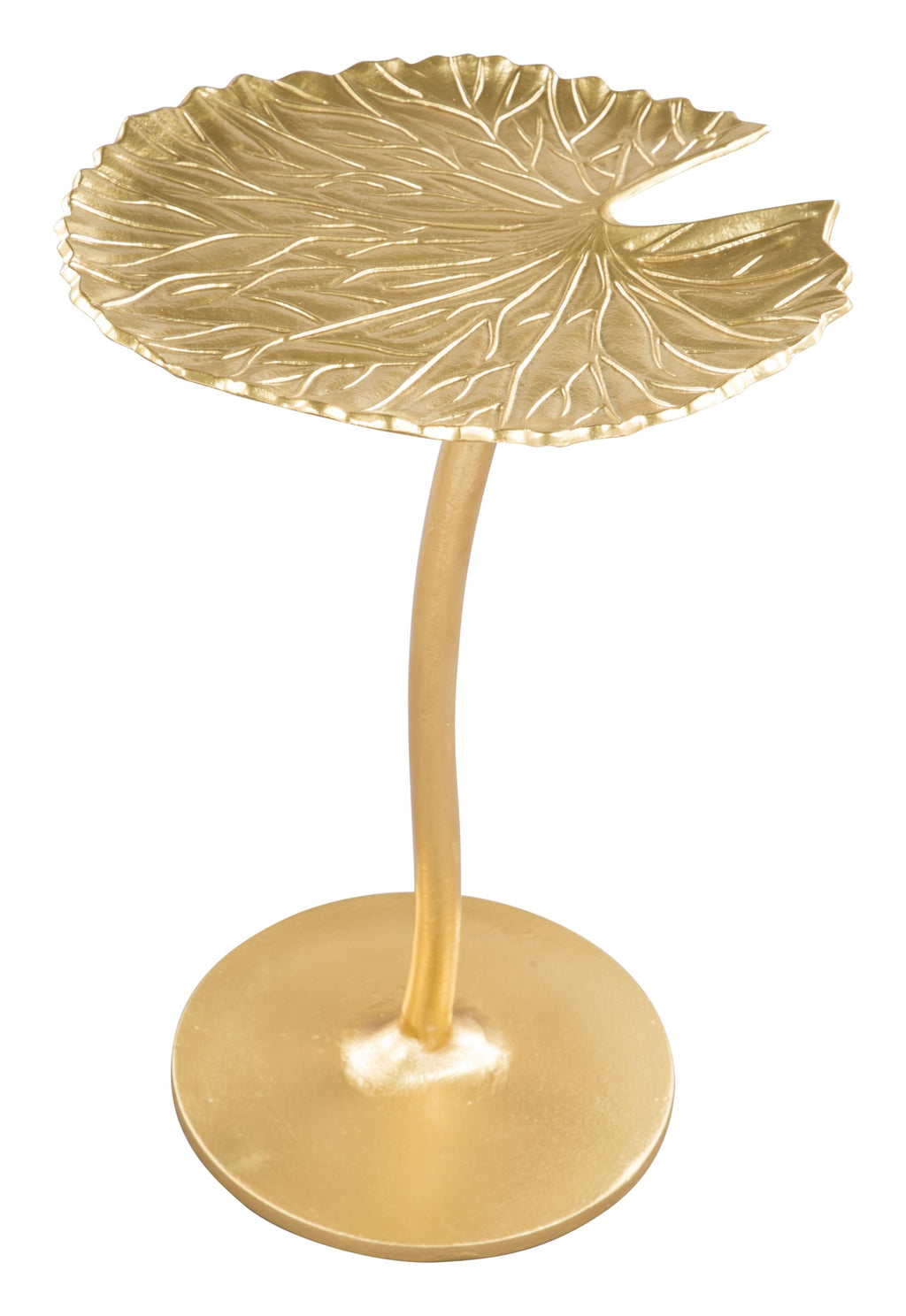 Gold Lilypad Side Table - 99fab 