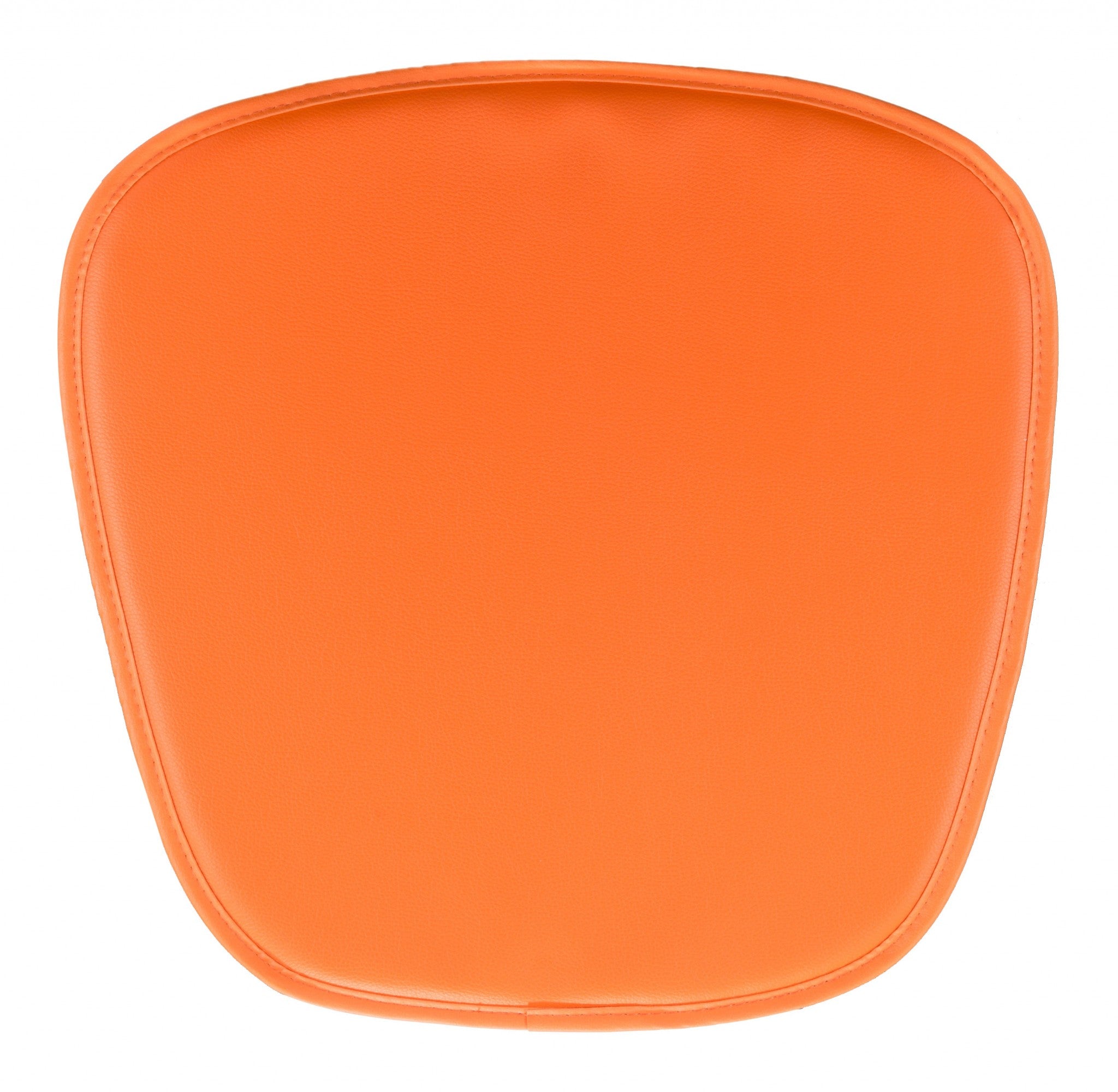 17" X 17" Orange Synthetic Solid Color Dining Chair Cushion Seat Cushion