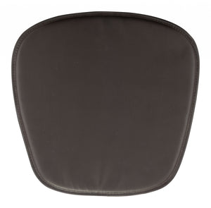 17" X 17" Espresso Synthetic Solid Color Dining Chair Cushion Seat Cushion