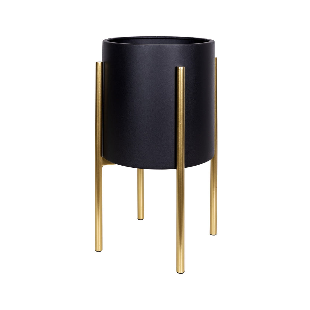 Black and Gold Metal Plant Stand - 99fab 