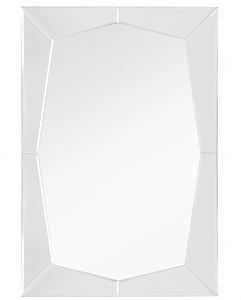 36" Mirrored Rectangle Accent Mirror Wall Mounted With Glass Frame