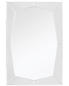 36" Mirrored Rectangle Accent Mirror Wall Mounted With Glass Frame