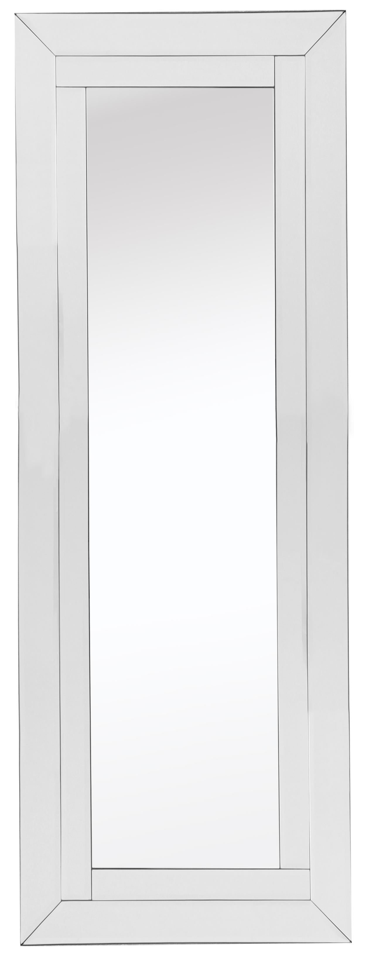 48" Mirrored Rectangle Full Length Hanging Mirror Wall Mounted With Glass Frame