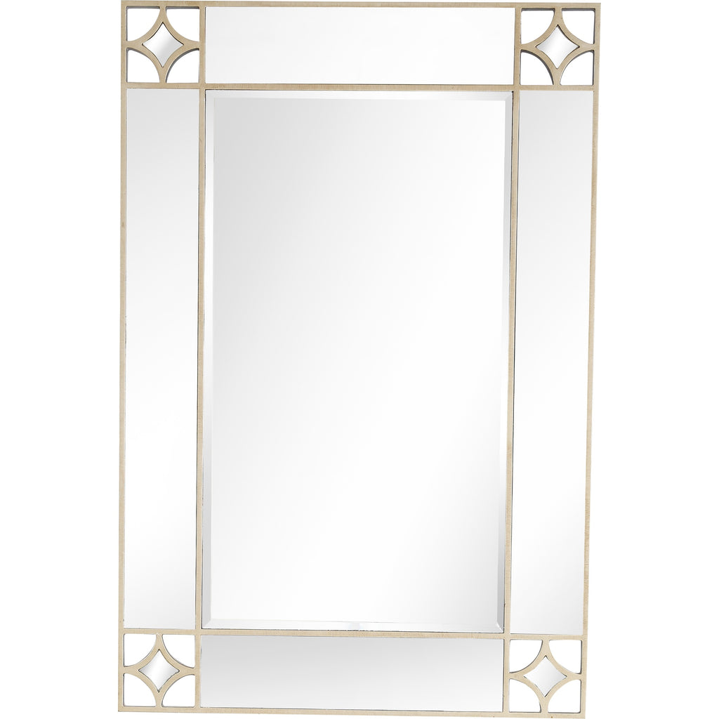 Champagne Finish Wall Mirror - 99fab 