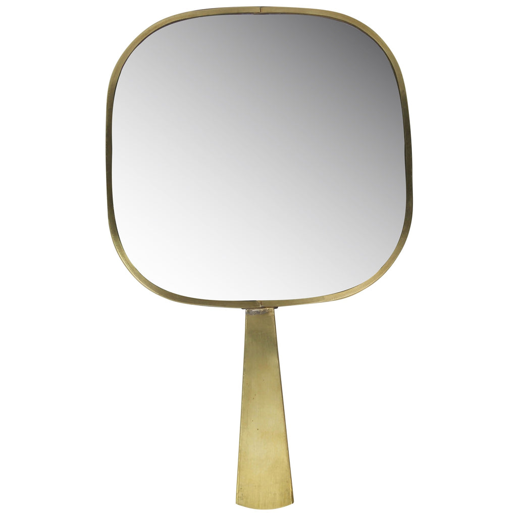 Gold Greek Key Hand Mirror - 99fab 