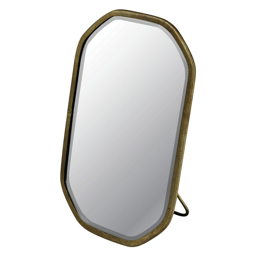 Gold Metal Octagonal Vanity Mirror - 99fab 