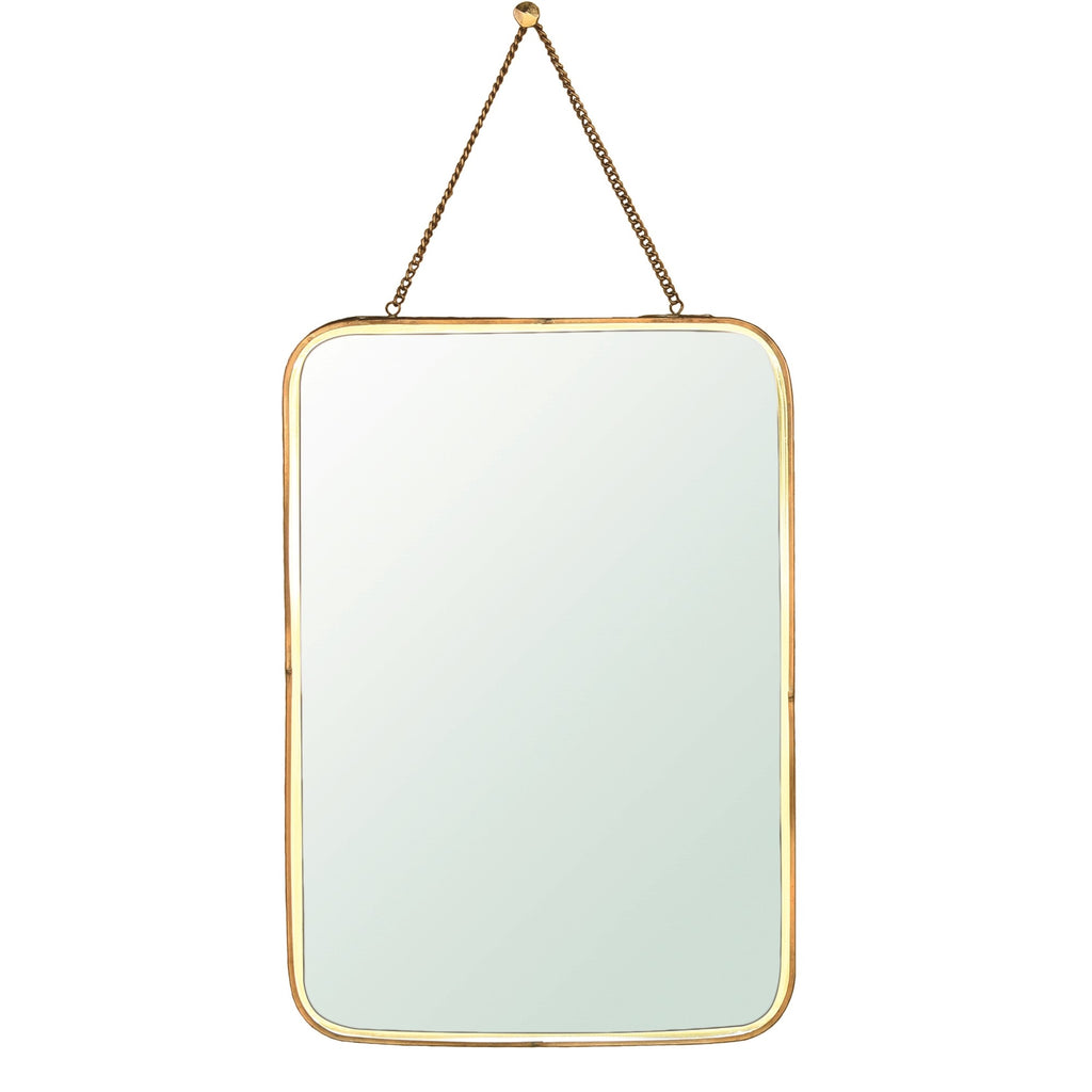 Gold Metal Vertical Wall Mirror - 99fab 