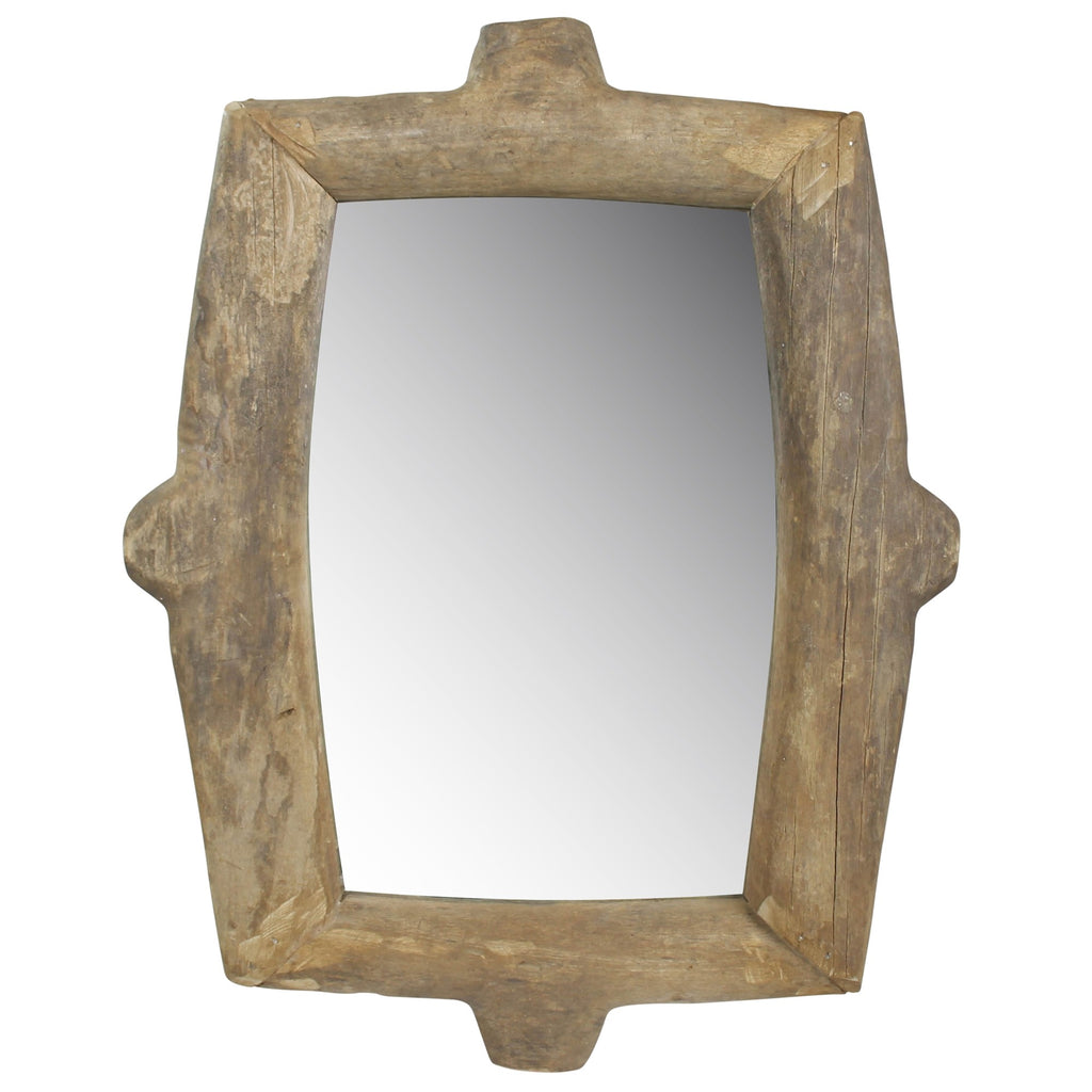 Natural Wooden Wall Mirror - 99fab 