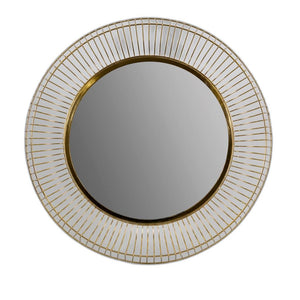 Round Gold Iron Wall Mirror