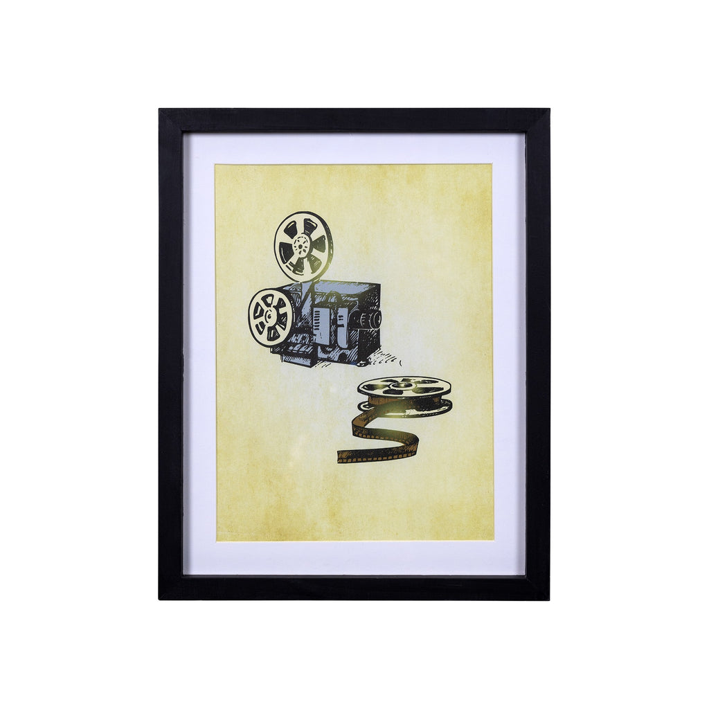 Contemporary Movie Projector and Film Framed Wall Art - 99fab 